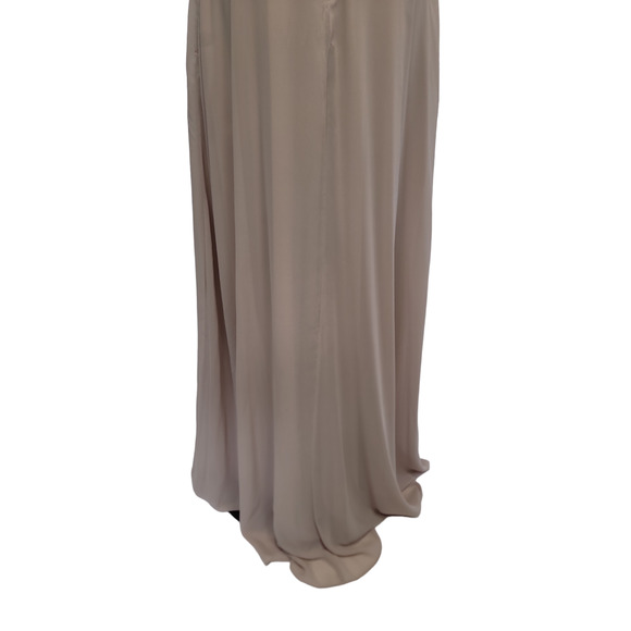 NWT Birdy Grey Devin Formal Bridesmaid Dress in Chiffon in Taupe Womens Large - Picture 13 of 15